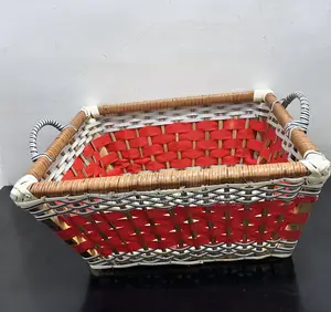 Premium Red White Luxury Hamper Basket – Large Gift Basket