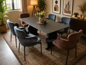 Classic Dinning Table With Fabric Chair