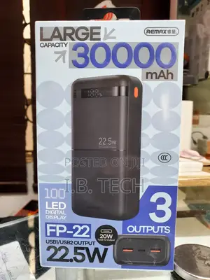 Remax Large Capacity 30000mah Fp-22 Polymer Power Bank