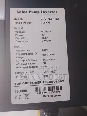 7.5 Solar Pump Inverter