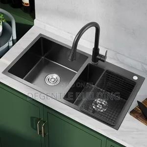 Luxury Double Bowl Kitchen Sink With Faucettap Premium Stainless Steel