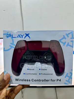 Play X Wireless Controller For P4 Compatible With P5 (Red)
