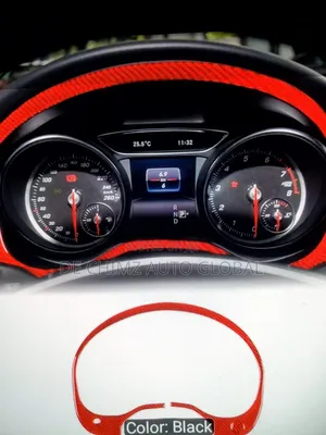 Carbon Fiber Dashboard Speedometer Frame Sticker