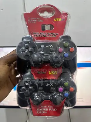 Play X Double Shock Wireless Controller for Pc Laptop Computer Pad