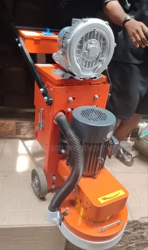 Heavy-Duty Orange Concrete Floor Grinder