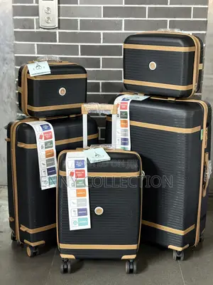 Solid Rubber Set Of 5 Luggage Traveling