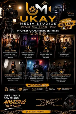 Professional Videography,Podcast Studio Services | Ukay Media Studio