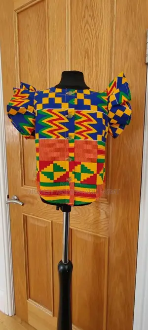 African Print Girls Party Top