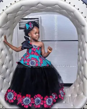 African Print Ball Gown