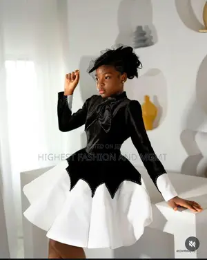 Black and White Ball Dress