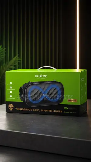 Oraimo Spacebox Pro Bluetooth Speaker –80w Power Heavy Bass RGB Lights