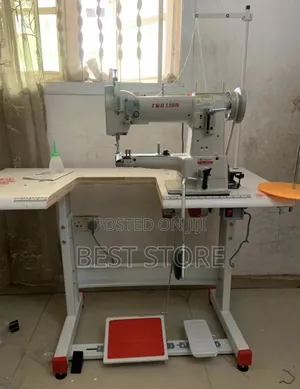 Two Lion Cylinder Bed Leather Sewing Machine Industrial Clutch Motor