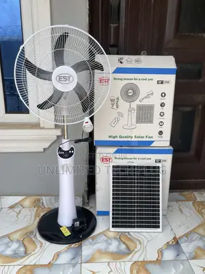 18 Inches Rechargeable Solar Fan, Solar and Electric