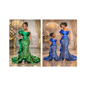 Mummy and Me Asoebi Style Couture Dress