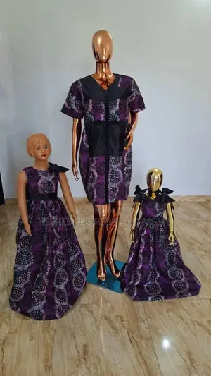Matching Outfits for Mother and Two Daughters