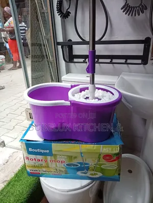 Boutique Rotary Spin Mop Bucket Set 360° Purple