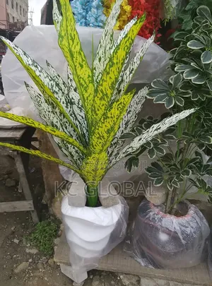 Artificial Flower Plant and Vase Available