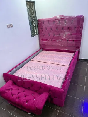 Quality Luxury 4.Half by 6 Paded Bed Frame