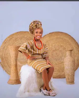 African Traditional Female Aso Oke