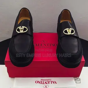 Valentino Garavani Calf Leather Slip on Shoe With v-Logo Locker