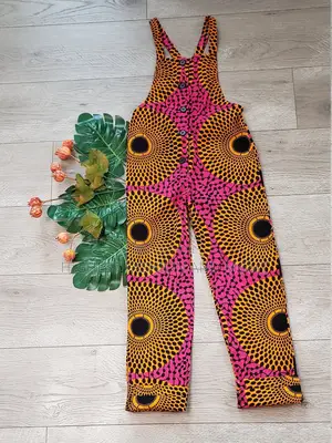 African Print Toddler Overalls