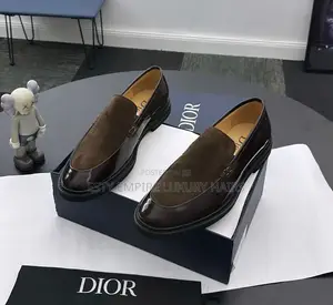 New Christian Dior Patent Leather Mix Loafer