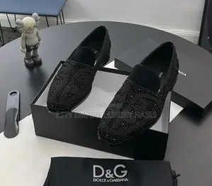 Dolce and Gabbana Quality Luxury Men Rhinestone Loafer