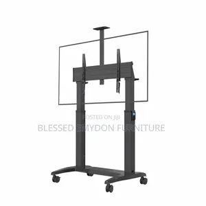 Heavy Duty Motorised Height Adjustable Tv Cart