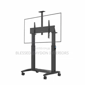 Heavy Duty Motorised Height Adjustable Tv Cart
