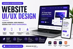 Modern Website Ui/Ux Design for Business, Startup Mobile Apps