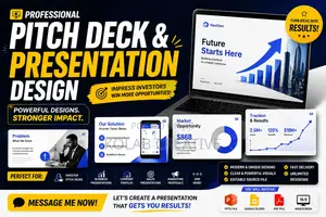 Pitch Deck Powerpoint Presentation Design for Business and Investors