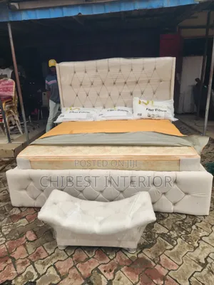 Cream Coloured 6by6 Bed