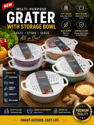Multipurpose Grater With Storage Bowl