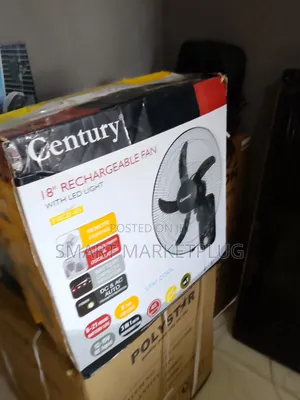 Century 18" Rechargeable Wall Fan-(Frcb-45) Black