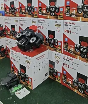 Ultra Hd Solar PTZ Camera P91 V380 4 Lense
