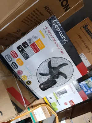 New in Century 18" Rechargeable Wall Fan With Remote
