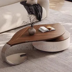 Wooden Leafy Center Table