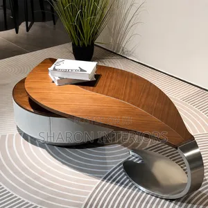 Wooden Leafy Center Table