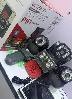 Ultra Hd Solar PTZ Camera P91 V380 4 Lense