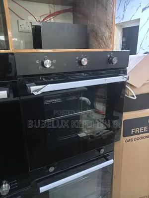 Brand New Built-in 60cm Electric Oven | Black Glass Door