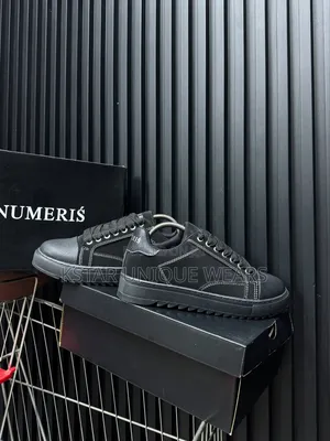 Numeris Atelier Carbon Trainer Sneakers Triple Black