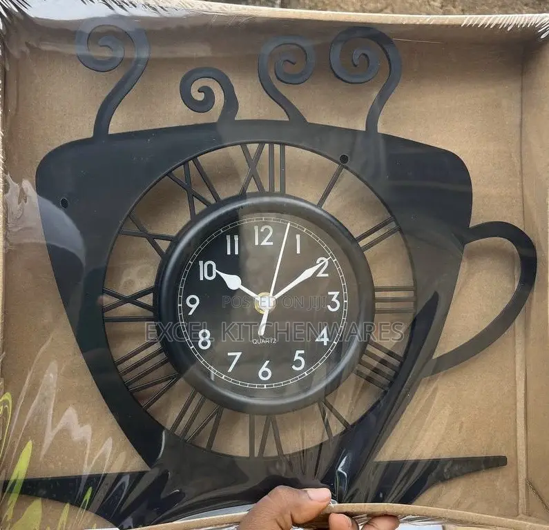 Coffee Shaped Wall Clock