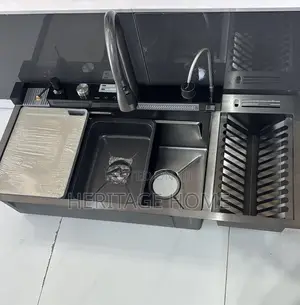 Five Buttons Special Sink With Plate Rack