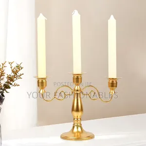 Gold 3 in 1 Candle Stand