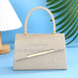 Gold Bar Glitter Clutch