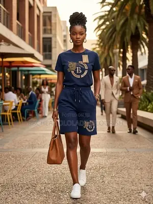 Elegant Female 2 Pieces Up and Down Short
