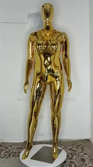 Plus Size Gold Chrome Female Mannequin Size 14/16
