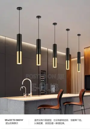 Black and Gold Drop Light