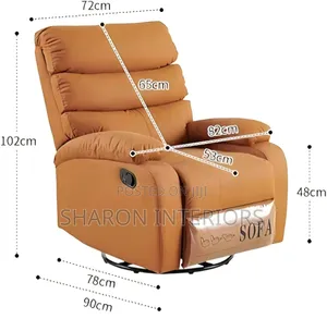 The Caramel Comfort Swivel Recliner