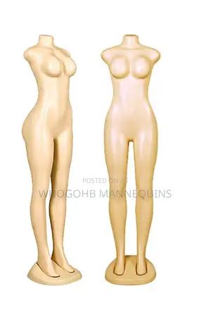 Headless Armless Plastic Female Mannequin